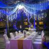 Courtyard wedding party by the pool 