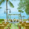 garden wedding set up 