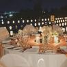 pool terrace wedding dinner 
