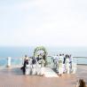 The edge ceremony wedding set up 