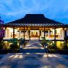 Villa Kailasha Living Room at Dusk