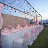 long table dinner set up 